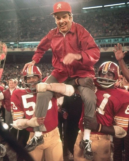 George Allen Keychain Washington Redskins Picture Nfl Football In Victory