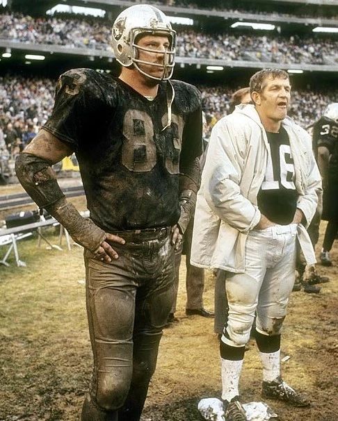 George Blanda & Ben Davidson Keychain Oakland Raiders Picture Nfl Football