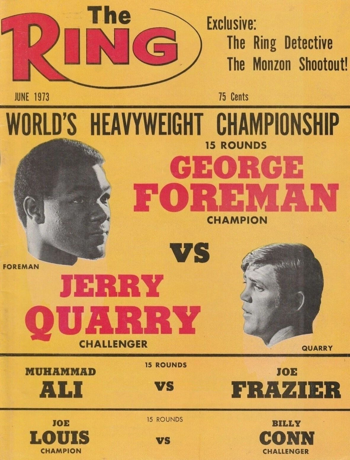 George Foreman Vs Jerry Quarry Magnet Boxing Magnet Picture