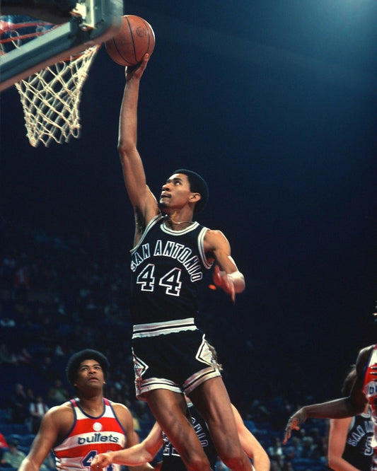 George Gervin Photo San Antonio Spurs Picture Basketball Nba Vs Bullets