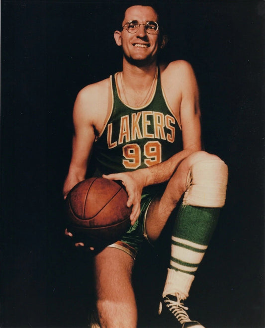 George Mikan Photo Minneapolis Lakers La Basketball Nba Close Up