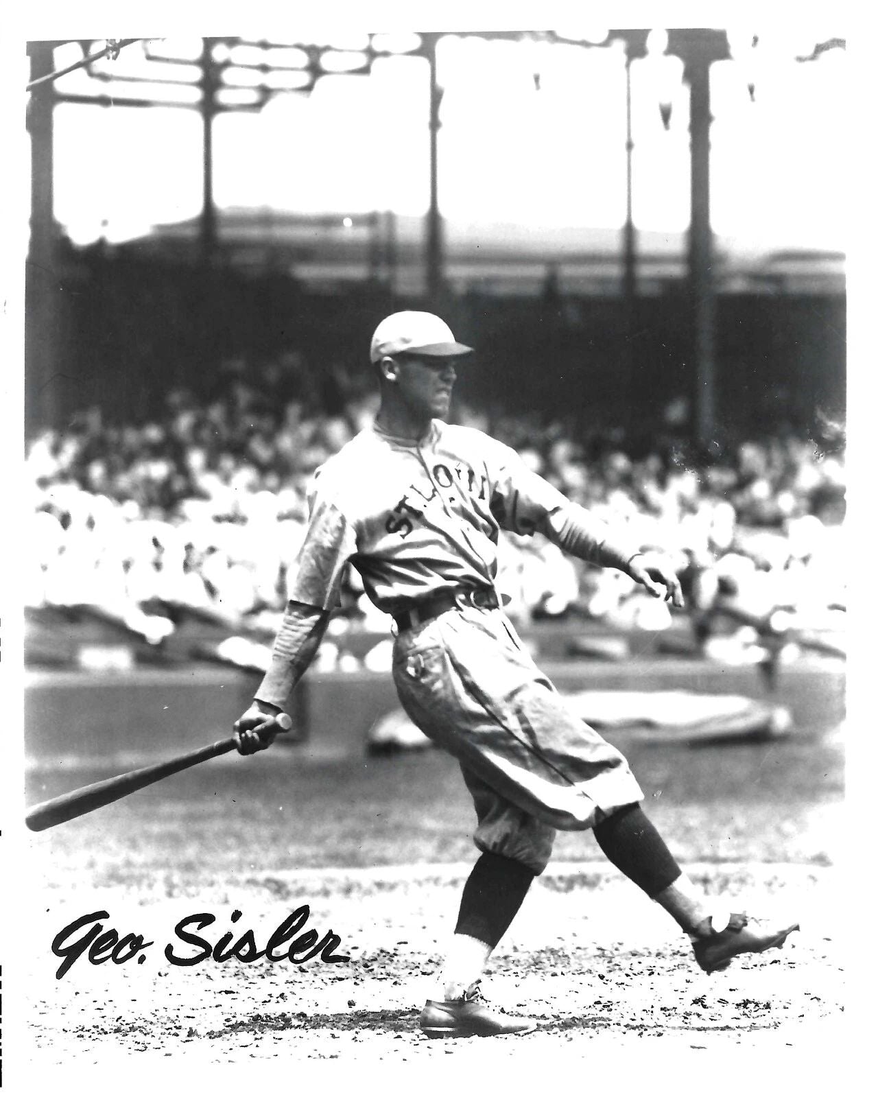 George Sisler Magnet St. Louis Browns Baseball Picture Mlb At Bat