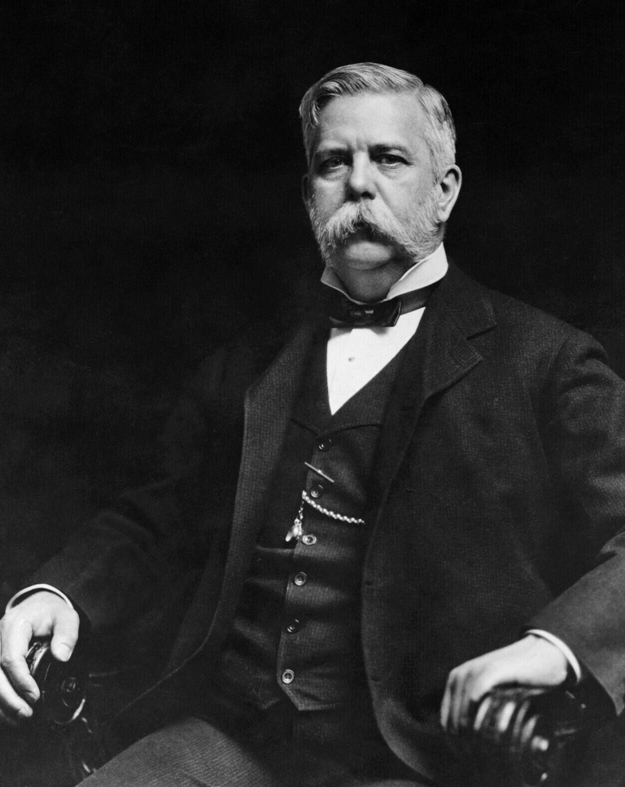 George Westinghouse Magnet Picture Old Vintage Magnet Print American Inventor