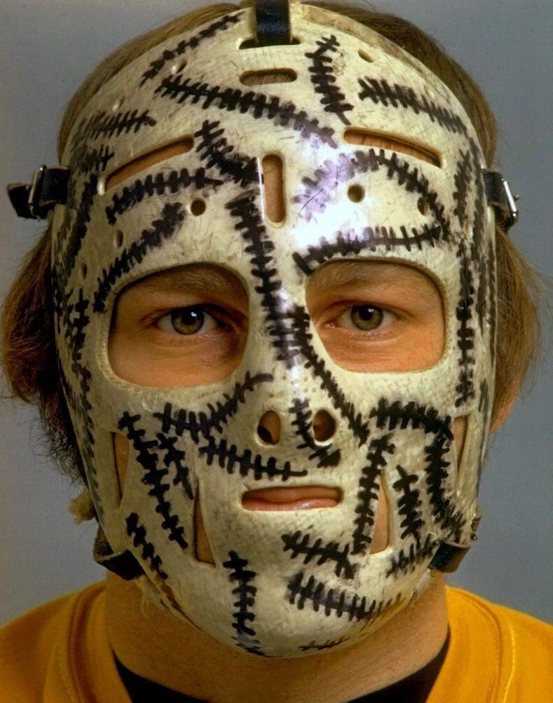 Gerry Cheevers Photo Hockey Boston Bruins Nhl Picture Hockey Close Up