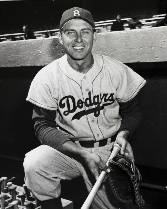 Gil Hodges Keychain Brooklyn Dodgers Baseball Picture Mlb Bw