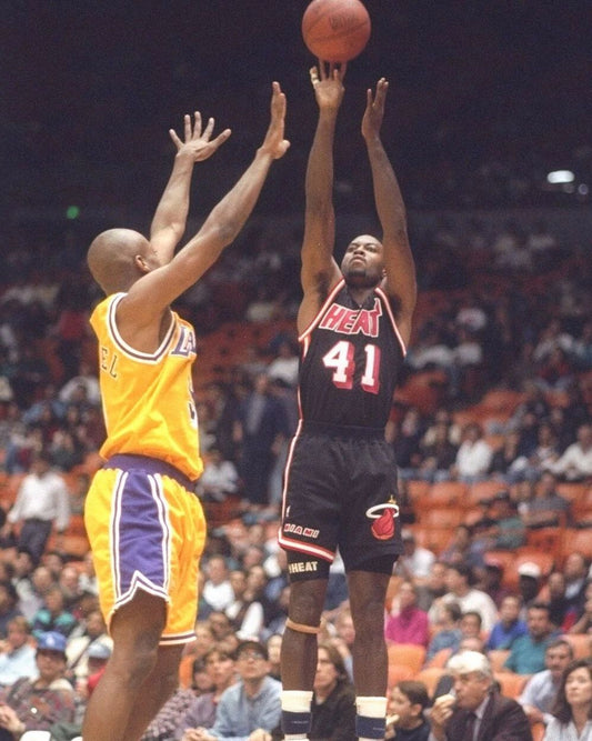 Glen Rice Photo Miami Heat Basketball Nba Action