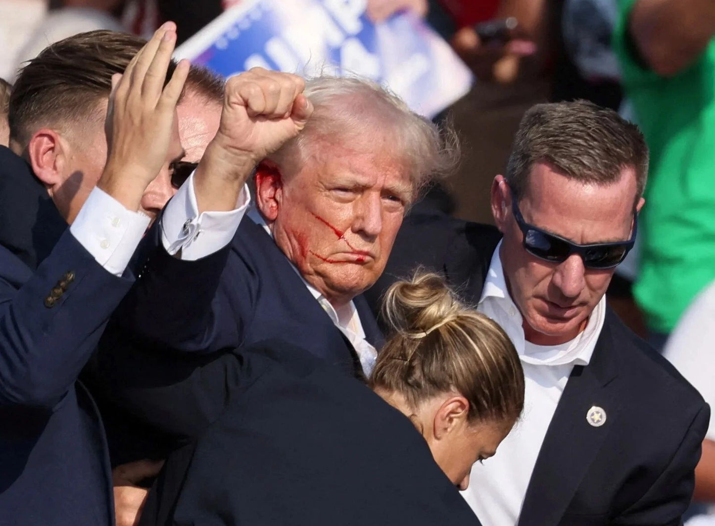 Gop Presidential Canidate Donald Trump After Shooting Picture Photo