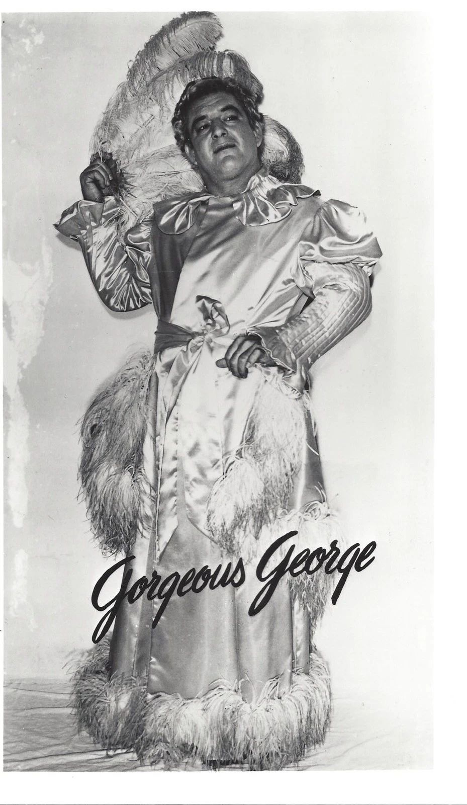 Gorgeous George Magnet Wrestling Picture Wwf Wide Border