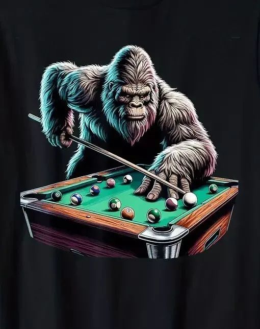 Gorilla Playing Pool Photo Billiards Picture