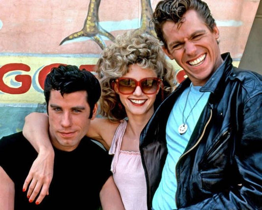 Grease Glossy Photo John Travolta Olivia Newton John And Jeff Conaway Print