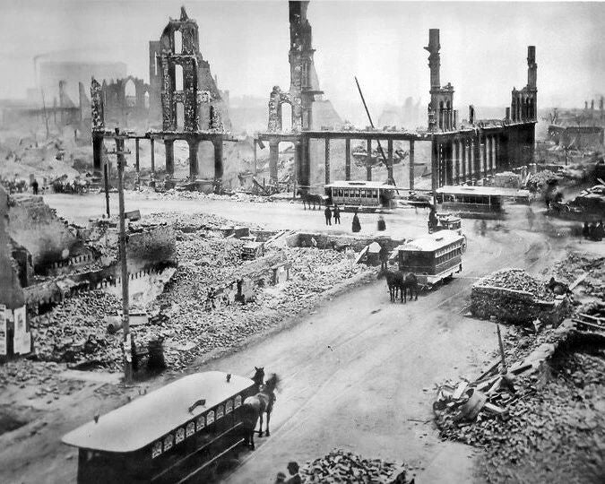 Great Chicago Fire Photo Picture Firefighting 1871