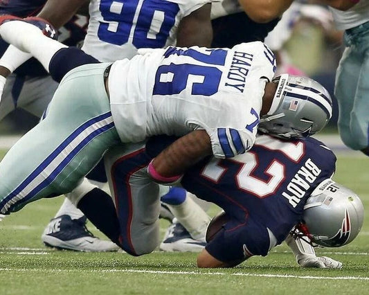 Greg Hardy & Tom Brady Keychain Dallas Cowboys Patriots Picture Nfl Football