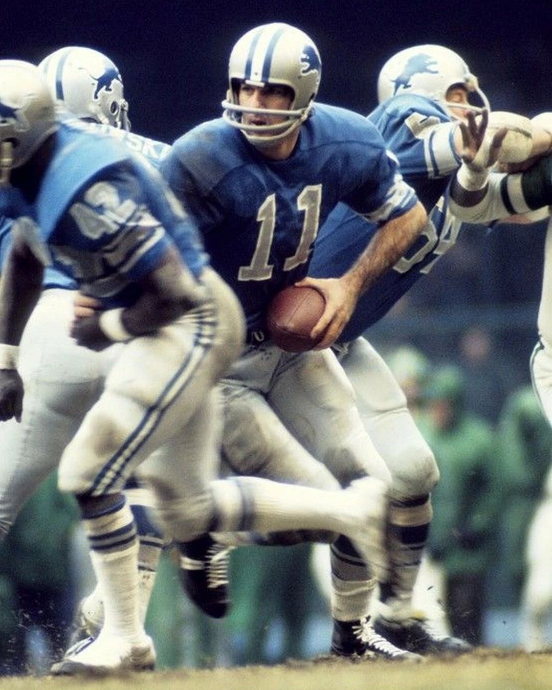 Greg Landry Magnet Detroit Lions Picture Nfl Football Play Action