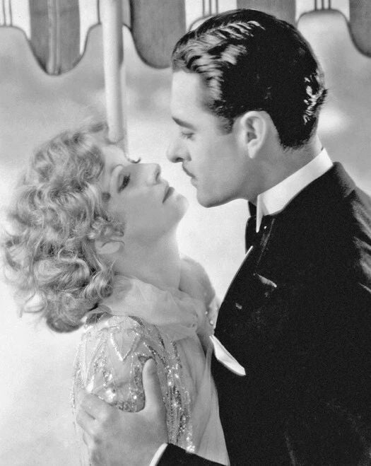 Greta Garbo And John Gilbert Glossy Photo A Woman Of Affairs Print Poster