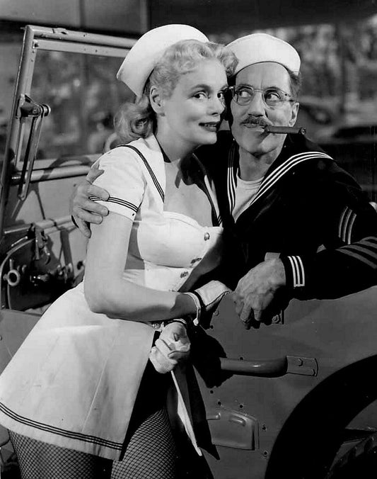 Groucho Marx & Marie Wilson In Film A Girl In Every Port Keychain Keychain