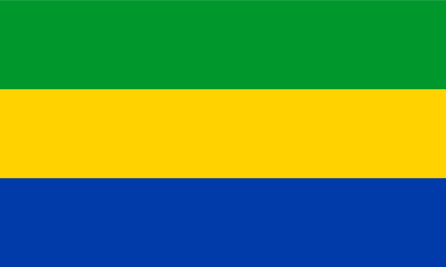Gabon Flag Keychain