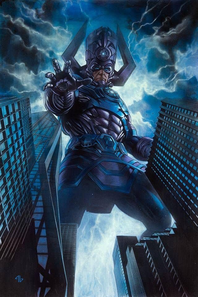 Galactus Cityscape Artwork Print Poster