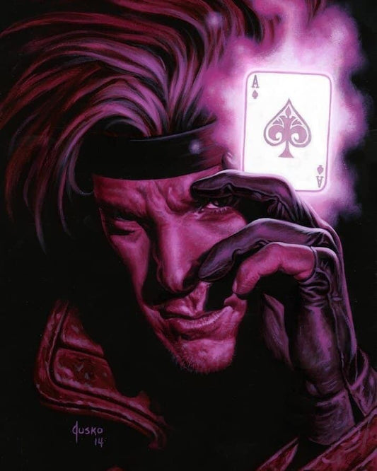 Gambit Card Magic Artwork Print Poster