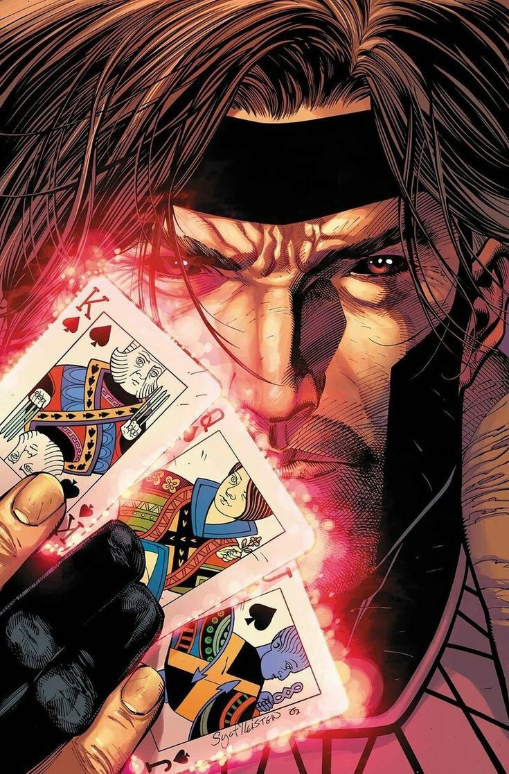 Gambit Portrait Playingcards Jigsaw Puzzle