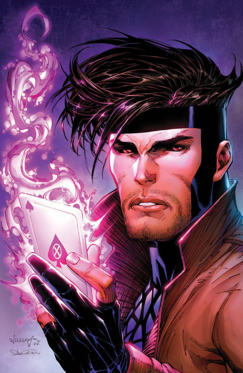 Gambit Playing Card Energy 01 Print Poster