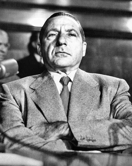 Gangster Crime Mobster Frank Costello Glossy Keychain Genoveso Family Keychain
