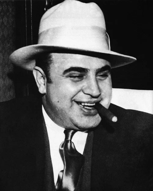 Gangster Mobster Al Capone Glossy Keychain Criminal Mob Criminal Keychain 2