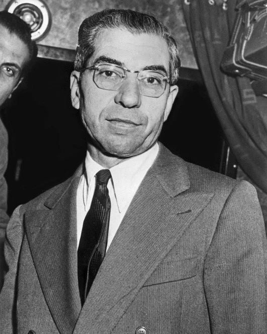 Gangster Mobster Charles Lucky Luciano Glossy Keychain Famous Criminal Print