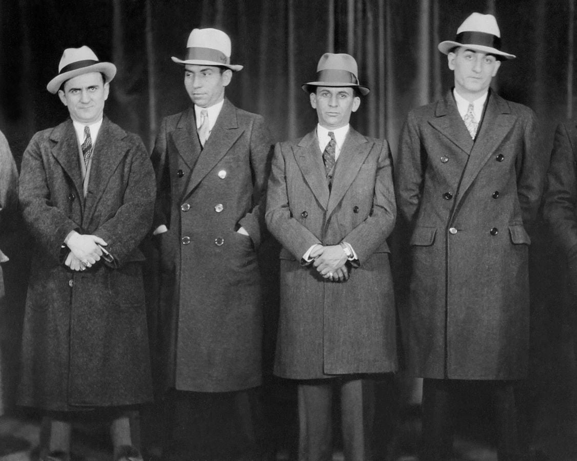 Gangster Mobsters Meyer Lansky And Charles Lucky Luciano Glossy Photo Print