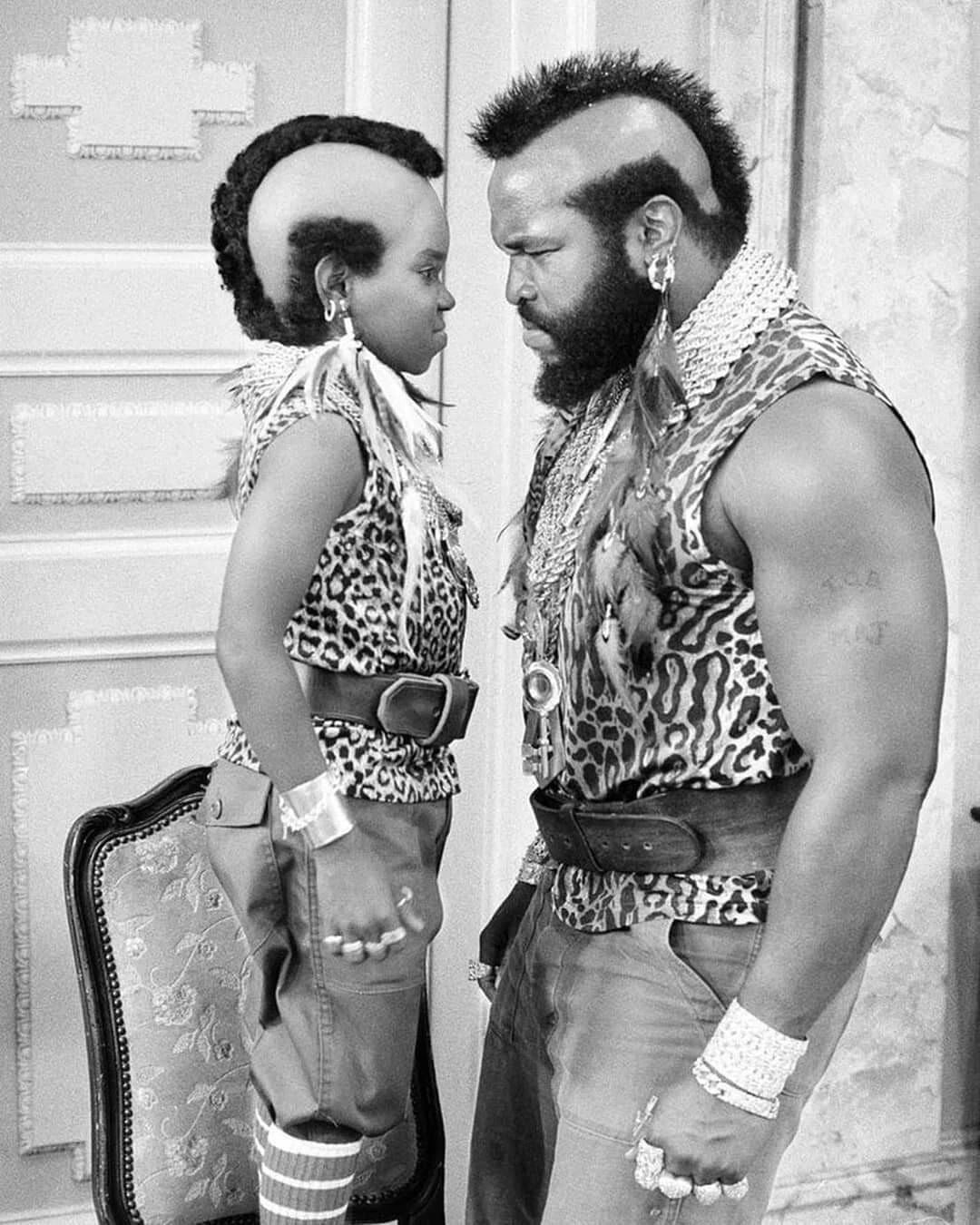 Gary Coleman And Mr. T Classic Publicity Picture Keychain Keychain Print