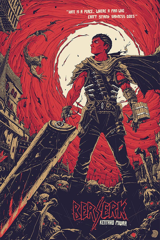 Gatzu Blood Fight Sword Japan Anime War Jigsaw Puzzle