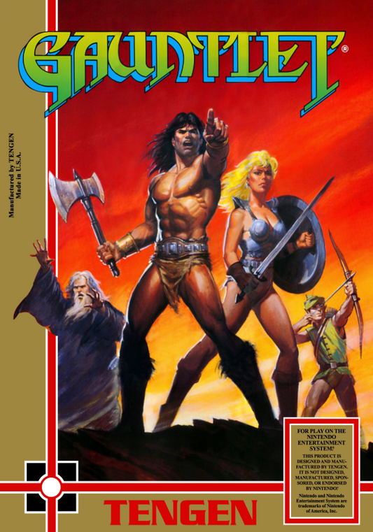 Gauntlet (Usa) (Tengen Unlicensed) Nes Print Poster