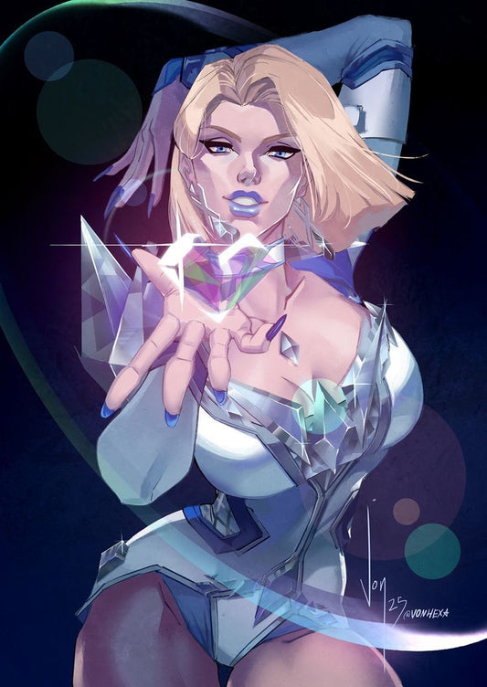 Gem Guardian Illustration Print Poster