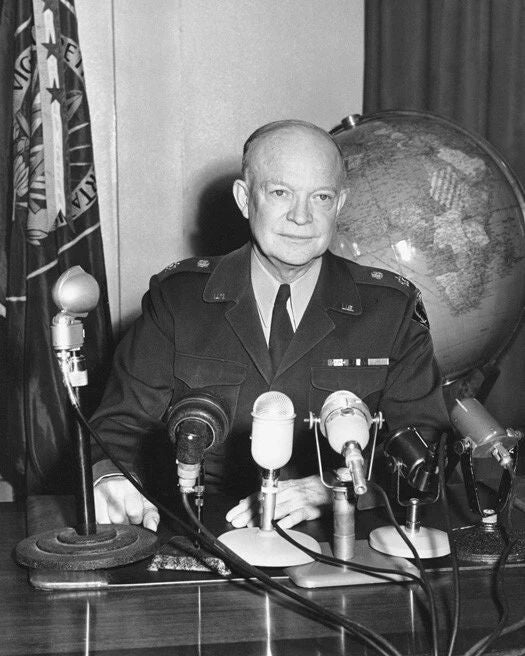 General Dwight D Eisenhower Glossy Photo Print World War Ii Poster