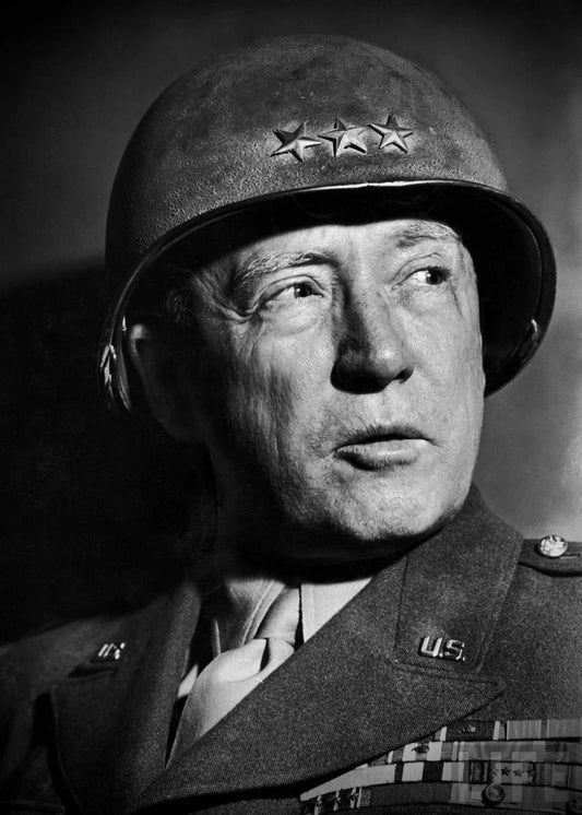 General George S. Patton In 1945 World War 2 Military Picture Photo