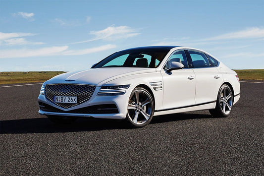 Genesis G80 35T Awd Family Car White Wall Indoor Jigsaw Puzzle