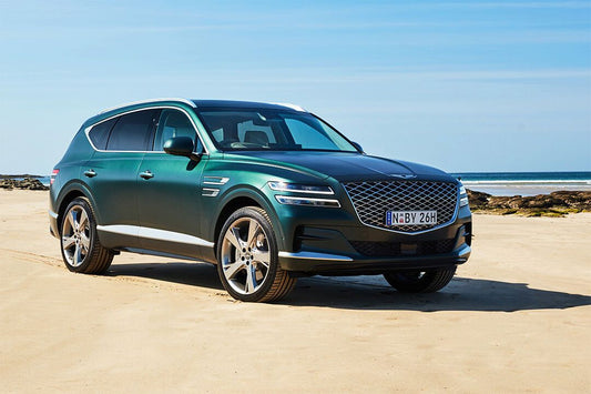 Genesis Gv80 35T Awd By Seaside Wall Indoor Jigsaw Puzzle