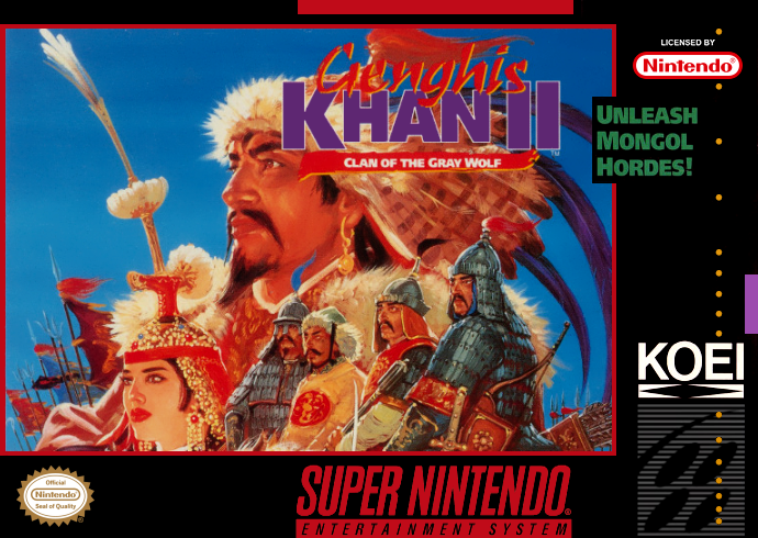 Genghis Khan Ii (Usa) Snes Print Poster