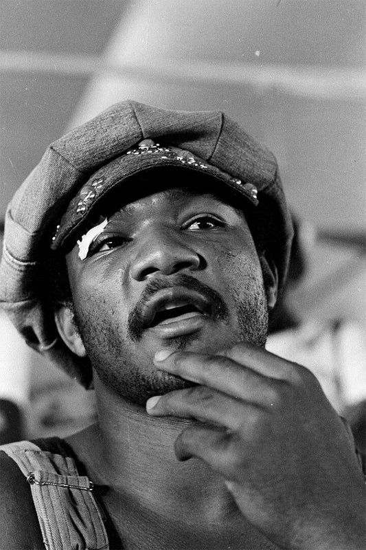George Foreman With Raised Fists Print Jigsaw Puzzle