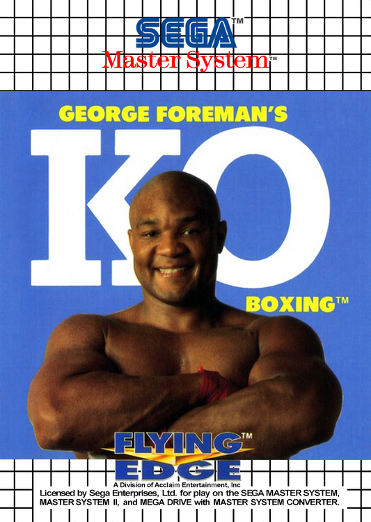 George Foreman'S Ko Boxing Sega Master System Print Poster