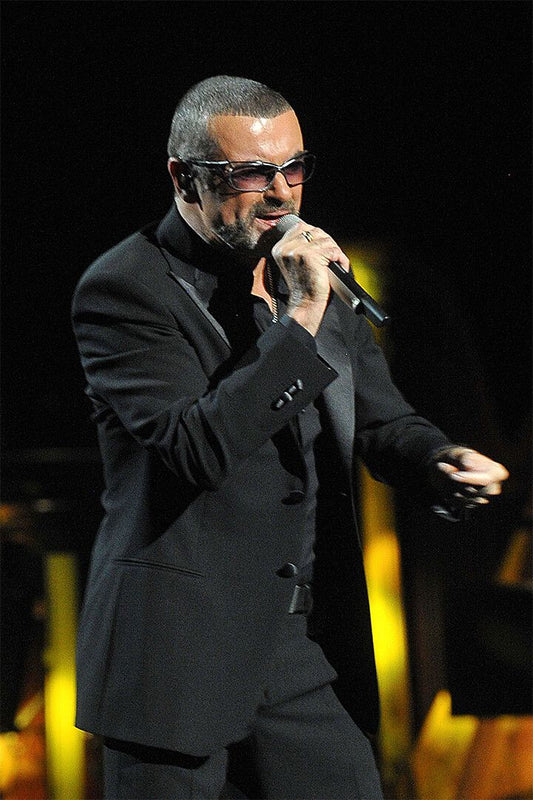 George Michael Singing Music Producer Print Jigsaw Puzzle