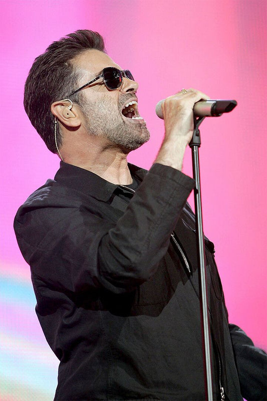 George Michael Singing Vocalist Print Canvas Jigsaw Puzzle