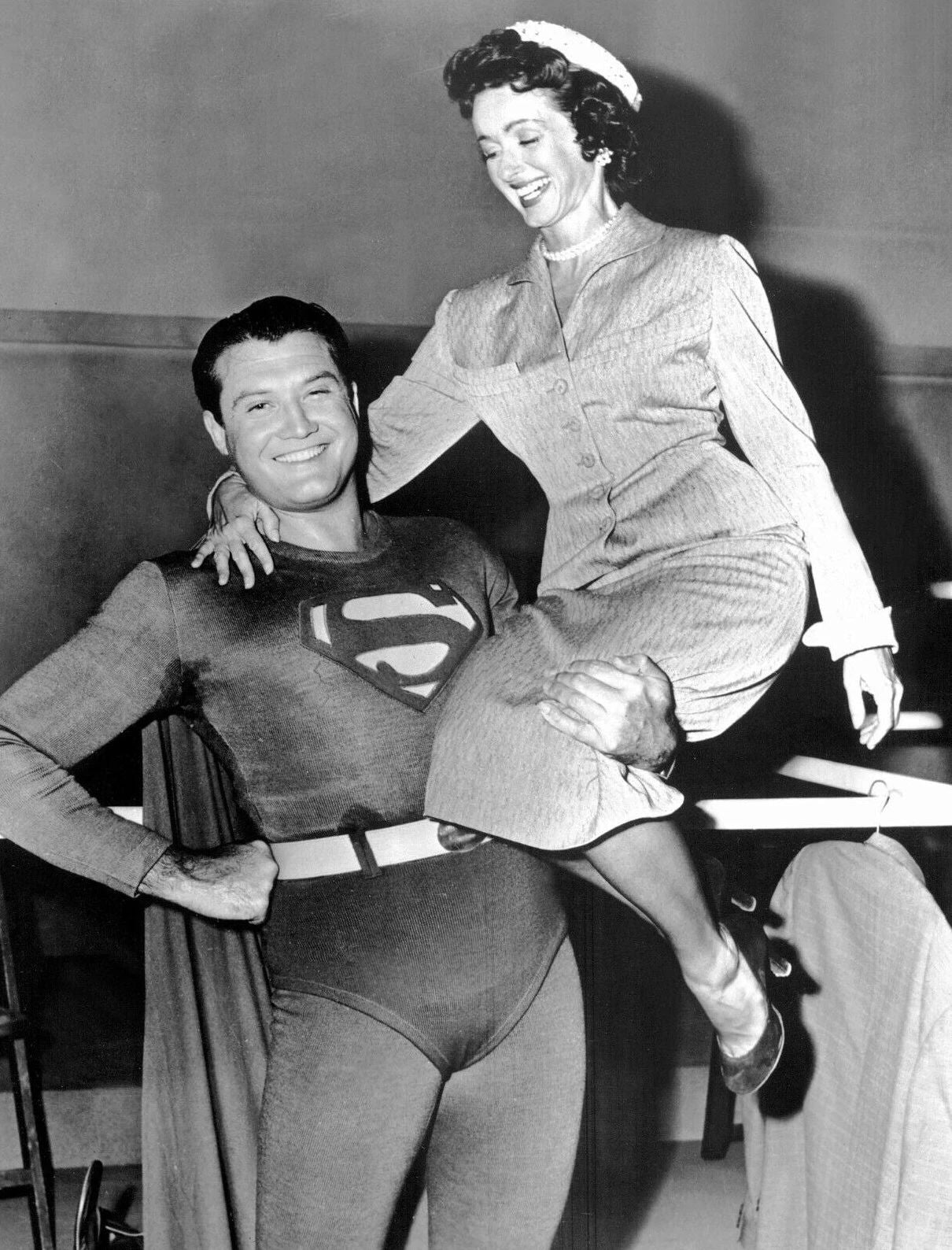 George Reeves Phyllis Coates As Lois & Superman Classic Tv Show Keychain 8 X 10