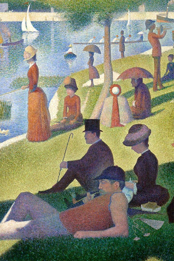 Georges Seurat A Sunday Afternoon On The Island Of La Keychain