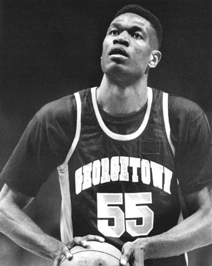 Georgetown Hoyas Dikembe Mutombo Glossy Photo Ncaa College Basketball Print