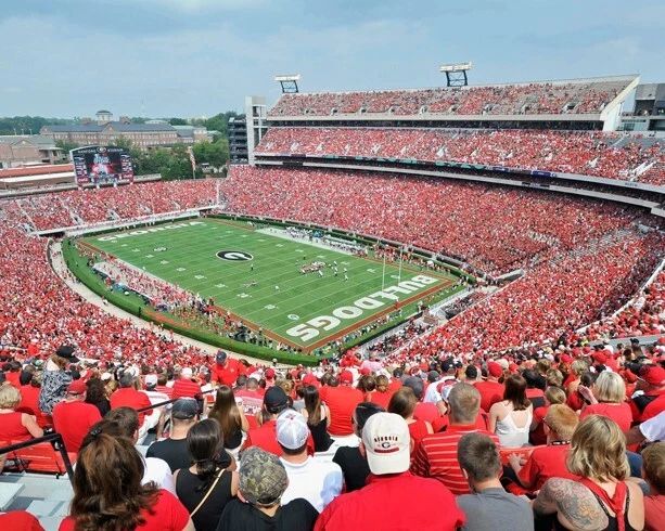 Georgia Bulldogs Sanford Stadium Glossy Photo Field Print Poster 2