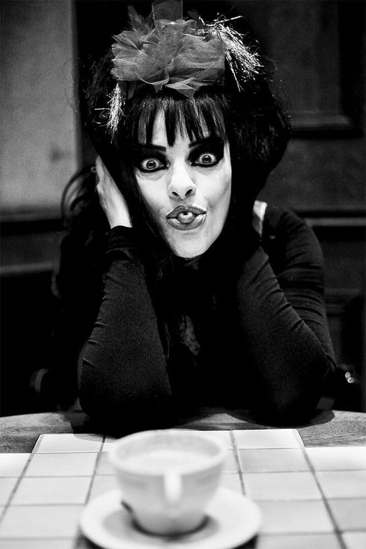 German Punk Singer Nina Hagen Sticking Out Tongue Jigsaw Puzzle