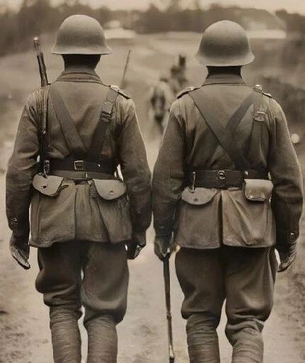 German World War 2 Wwii Soldiers Vintage Style Art Print Picture Keychain