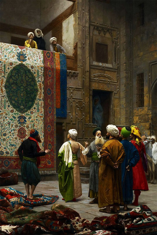 Gerome Carpet Merchant In Cairo Painting Jigsaw Puzzle