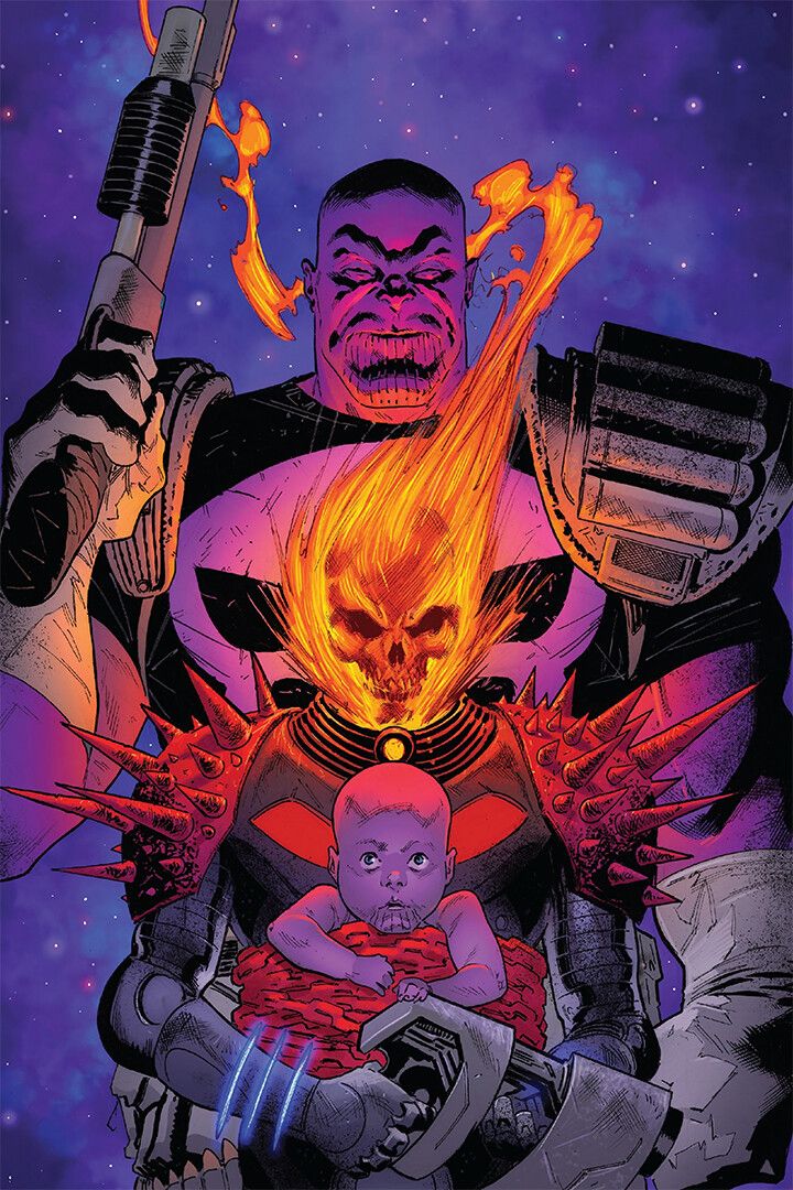Ghost Rider Comic Book #3 Thanos Decor Wall Art Jigsaw Puzzle