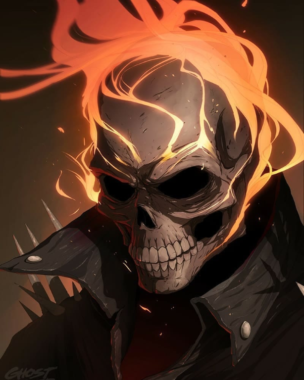 Ghost Rider Flame 082 Jigsaw Puzzle